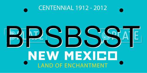 BPSBSST New Mexico License Plate
