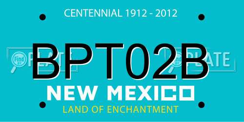 BPT02B New Mexico License Plate