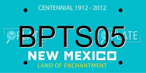 BPTS05 New Mexico License Plate