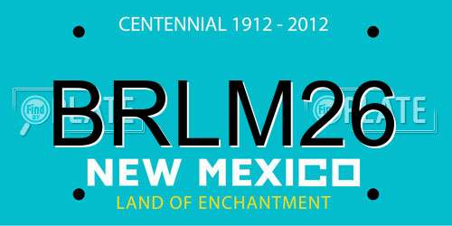 BRLM26 New Mexico License Plate
