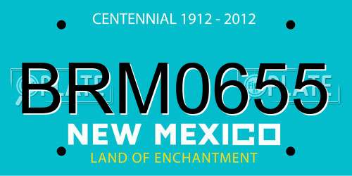 BRM0655 New Mexico License Plate