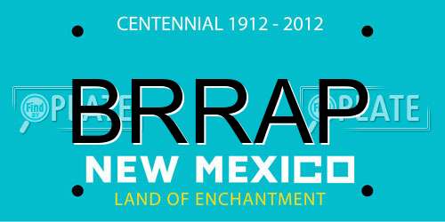 BRRAP New Mexico License Plate