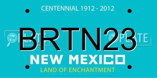 BRTN23 New Mexico License Plate