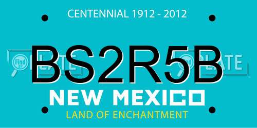 BS2R5B New Mexico License Plate