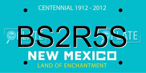 BS2R5S New Mexico License Plate