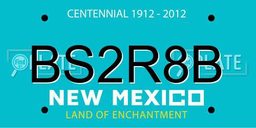 BS2R8B New Mexico License Plate