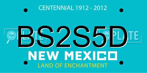 BS2S5D New Mexico License Plate