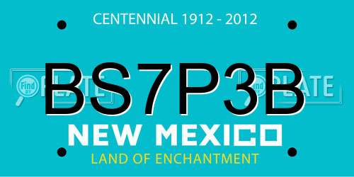 BS7P3B New Mexico License Plate