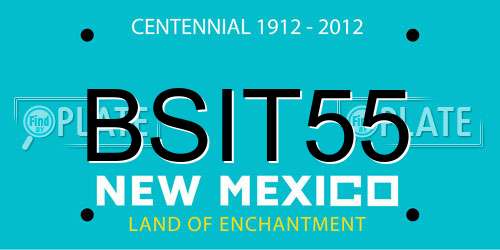 BSIT55 New Mexico License Plate