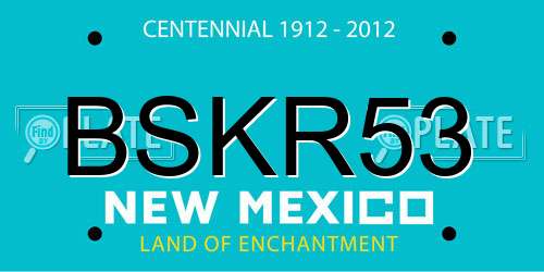 BSKR53 New Mexico License Plate