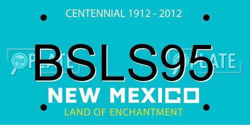 BSLS95 New Mexico License Plate