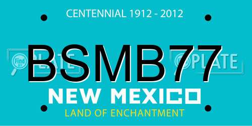 BSMB77 New Mexico License Plate