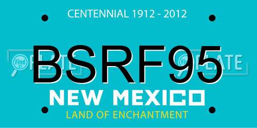BSRF95 New Mexico License Plate