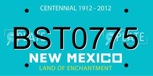 BST0775 New Mexico License Plate