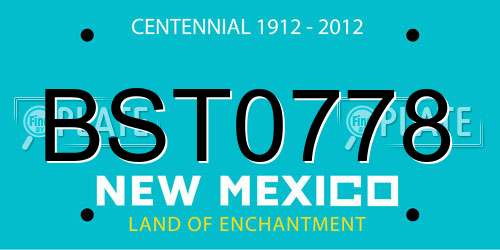 BST0778 New Mexico License Plate