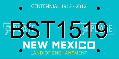 BST1519 New Mexico License Plate
