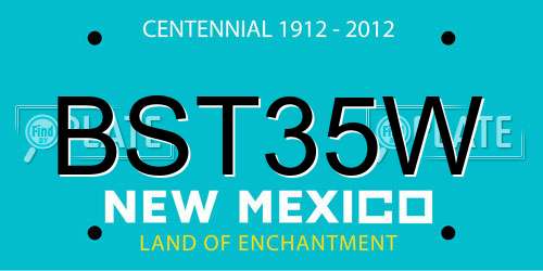 BST35W New Mexico License Plate