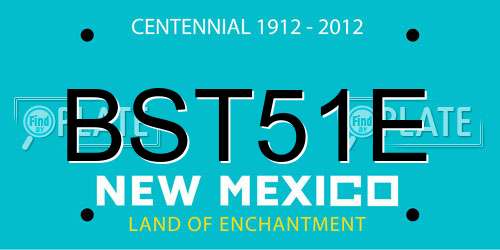 BST51E New Mexico License Plate