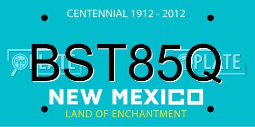 BST85Q New Mexico License Plate