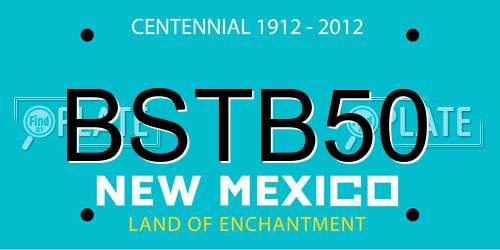 BSTB50 New Mexico License Plate