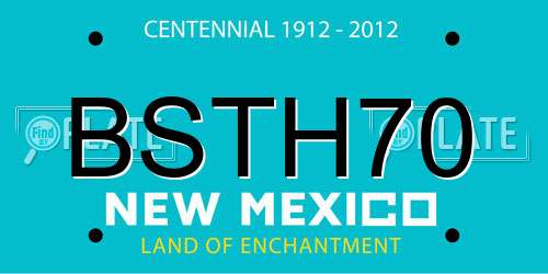 BSTH70 New Mexico License Plate
