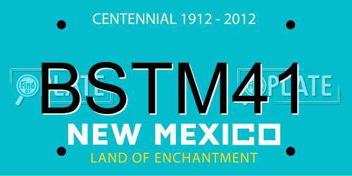 BSTM41 New Mexico License Plate