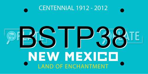 BSTP38 New Mexico License Plate