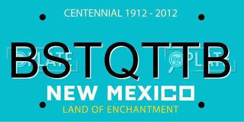 BSTQTTB New Mexico License Plate
