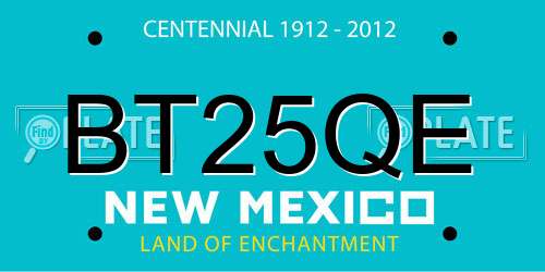 BT25QE New Mexico License Plate