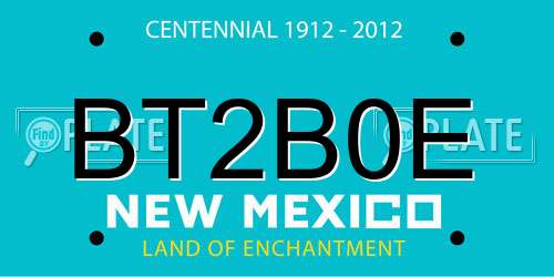 BT2B0E New Mexico License Plate
