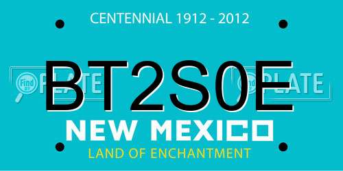 BT2S0E New Mexico License Plate