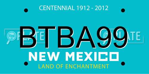 BTBA99 New Mexico License Plate