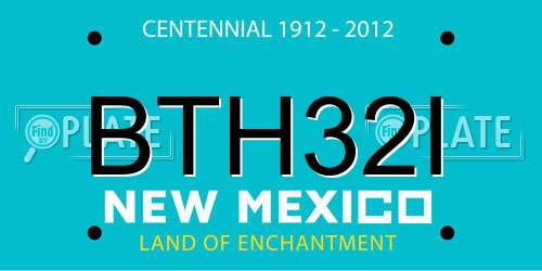 BTH32I New Mexico License Plate