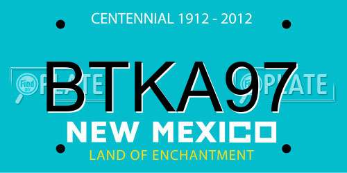 BTKA97 New Mexico License Plate
