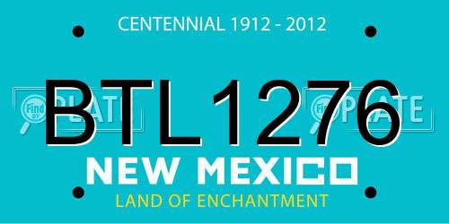 BTL1276 New Mexico License Plate