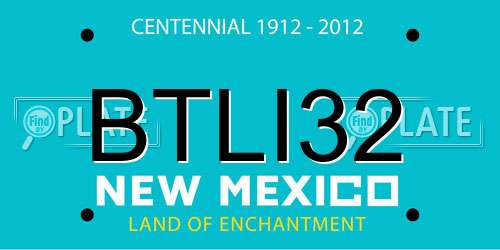 BTLI32 New Mexico License Plate