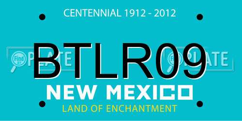 BTLR09 New Mexico License Plate