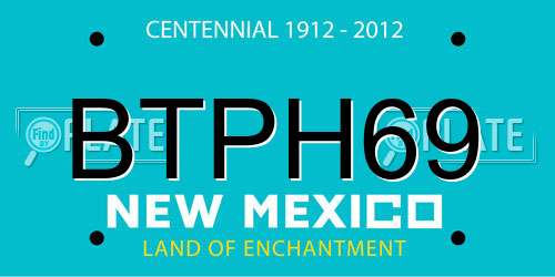 BTPH69 New Mexico License Plate