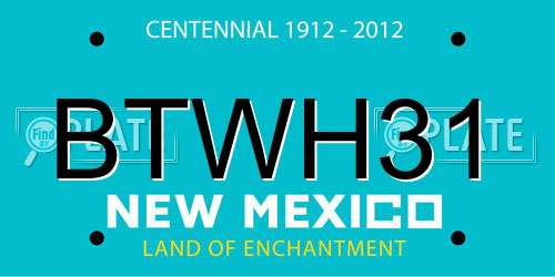 BTWH31 New Mexico License Plate