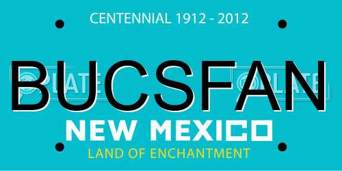 BUCSFAN New Mexico License Plate