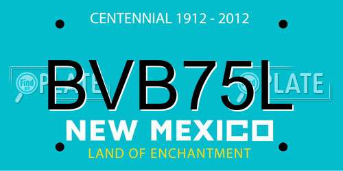 BVB75L New Mexico License Plate