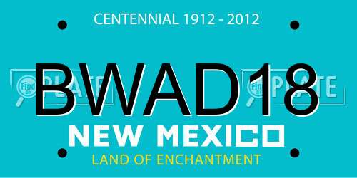 BWAD18 New Mexico License Plate