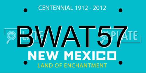 BWAT57 New Mexico License Plate