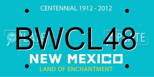 BWCL48 New Mexico License Plate