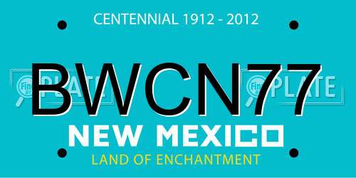 BWCN77 New Mexico License Plate