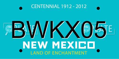 BWKX05 New Mexico License Plate