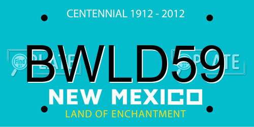 BWLD59 New Mexico License Plate