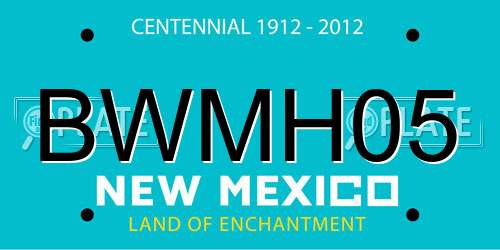 BWMH05 New Mexico License Plate