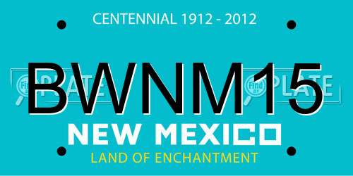 BWNM15 New Mexico License Plate