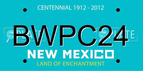 BWPC24 New Mexico License Plate